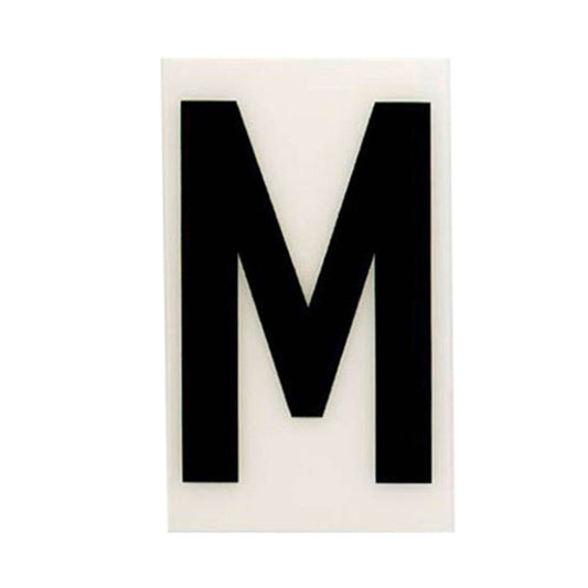 Sandleford 85mm White Self Adhesive House Letter M - Durable Polycarbonate - Auzzistore