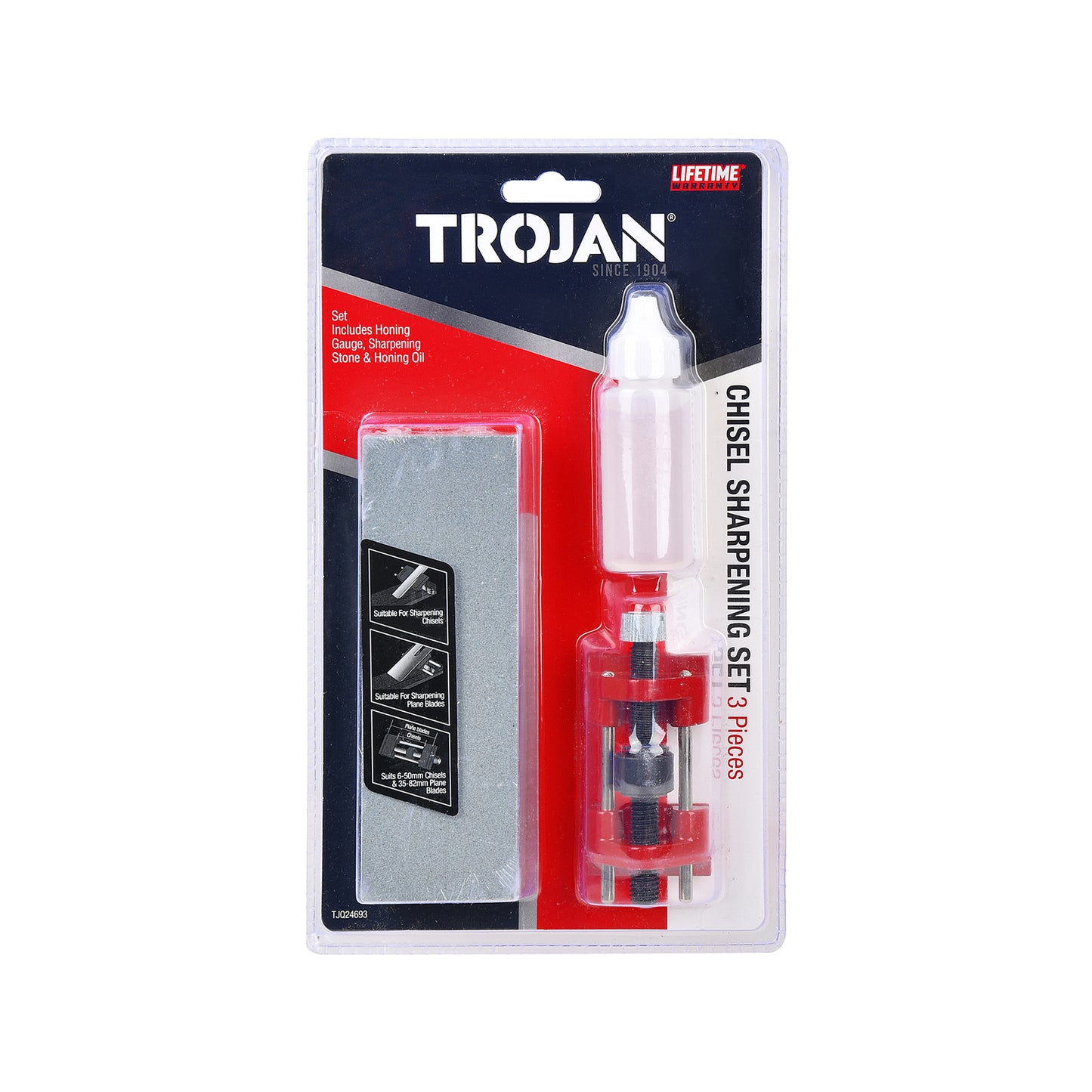 Trojan 3 Piece Chisel Sharpening Set