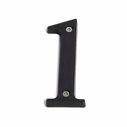 Sandleford House Number 1 - 85mm Black Plastic Numeral