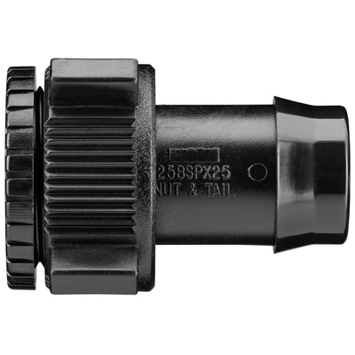 Toro 25mm Poly Nut and Tail - 25mm - Polypropylene - Secure Connection