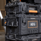AEG 3 Port 18V Battery Holder - Holds 3 Batteries - High-Impact Resin - 114mm x 26mm x 294mm