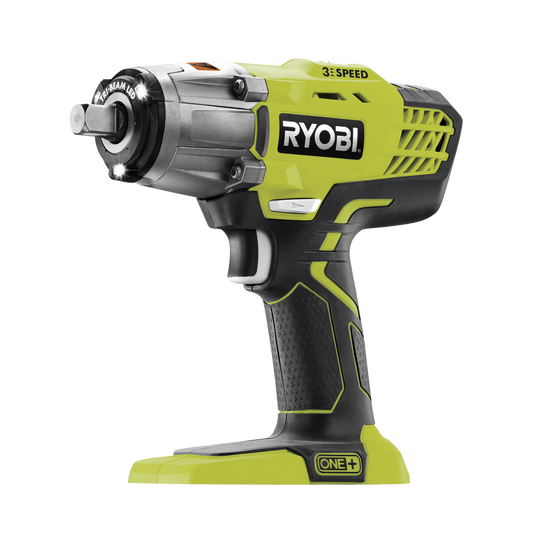 Ryobi 18V One 3-Speed Impact Wrench Skin Only 1/2 Inch High Torque - Auzzistore