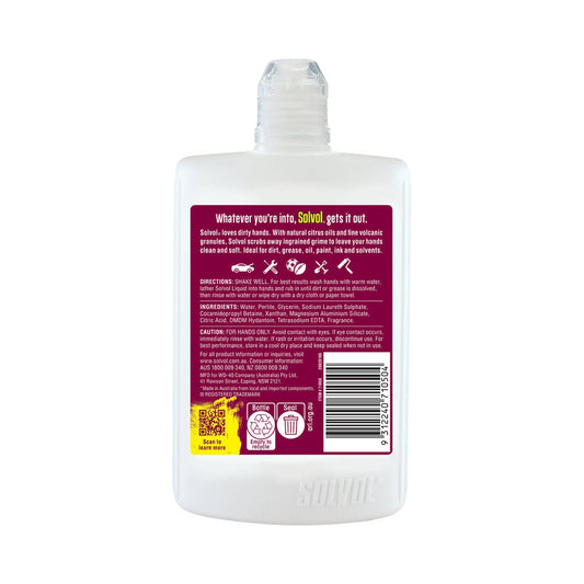 Solvol Liquid Hand Cleaner 500ml Citrus Oils Fine Granules Moisturising – view 2