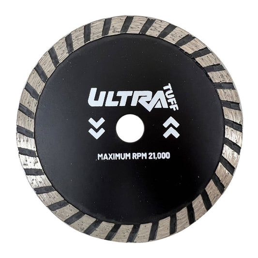 Ultra Tuff Turbo Diamond Blade - 76mm Dia - Fast Cutting - 3/8" Bore – view 2 - Auzzistore