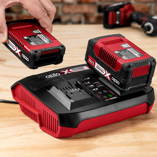 Ozito Multi Battery Fast Charger - 18V - Plastic - Wall Mountable – view 2 - Auzzistore