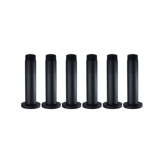 Adoored 85mm Black Monument Door Stop - 6 Pack - Wall Protection – view 2 - Auzzistore