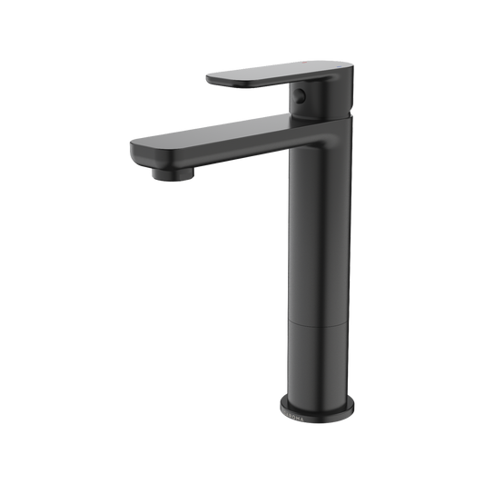 Caroma Lead Free Luna Mid Basin Mixer - 40mm x 232mm - Satin Black - Efficient Design