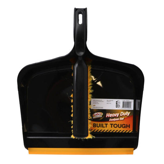 Sabco Bulldozer Dustpan and Brush Set - Large - Polypropylene - Durable