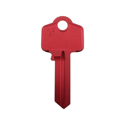 EHI Blank Key - 53mm x 25mm - Aluminium - Red - Auzzistore