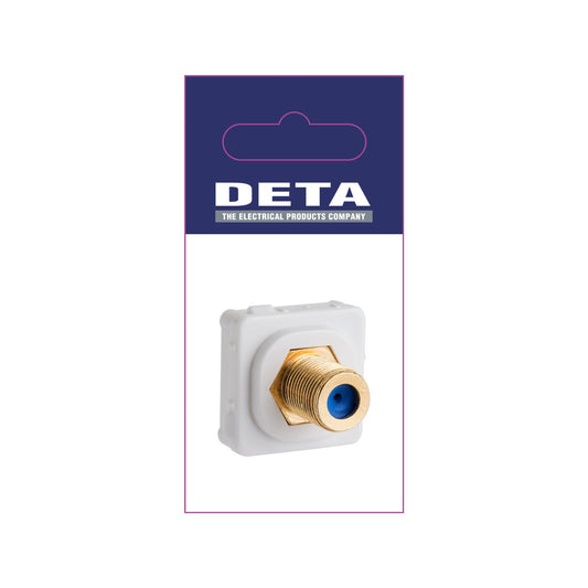 Deta Antenna F Connector Wall Plate - 25mm x 25mm - Gold Plated - Easy Installation – view 2 - Auzzistore