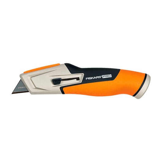 Fiskars Pro Carbonmax Retractable Utility Knife - 60mm Blade - Steel - Auzzistore