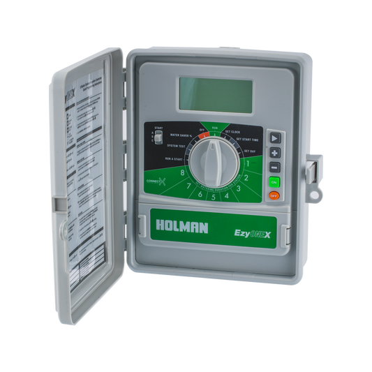 Holman Ezyone 8 Station Irrigation Controller - 46mm x 248mm x 185mm - Grey - Auzzistore