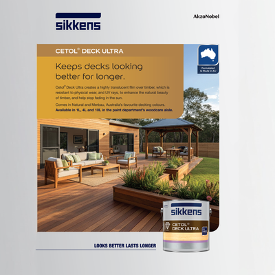 Sikkens Natural Cetol Deck Ultra - 1L - Satin Finish - Weather Resistant
