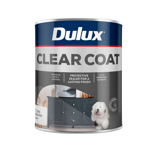 Dulux Design Clear Top Coat - 1L - Clear - Gloss Finish - Auzzistore