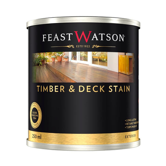 Feast Watson European Oak Decking Stain 250ml Solvent Based Semi-Transparent - Auzzistore