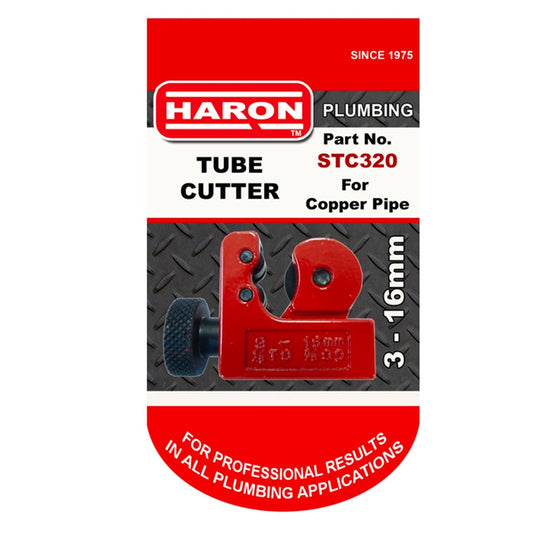 Haron Tube Cutter 3-16mm Steel Construction Accurate Cut - Auzzistore