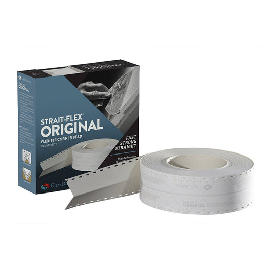 Strait-Flex Original Composite Flexible Drywall Corner Bead - 30.5m Roll - Reduces Compound Usage - Smooth Corners - Auzzistore