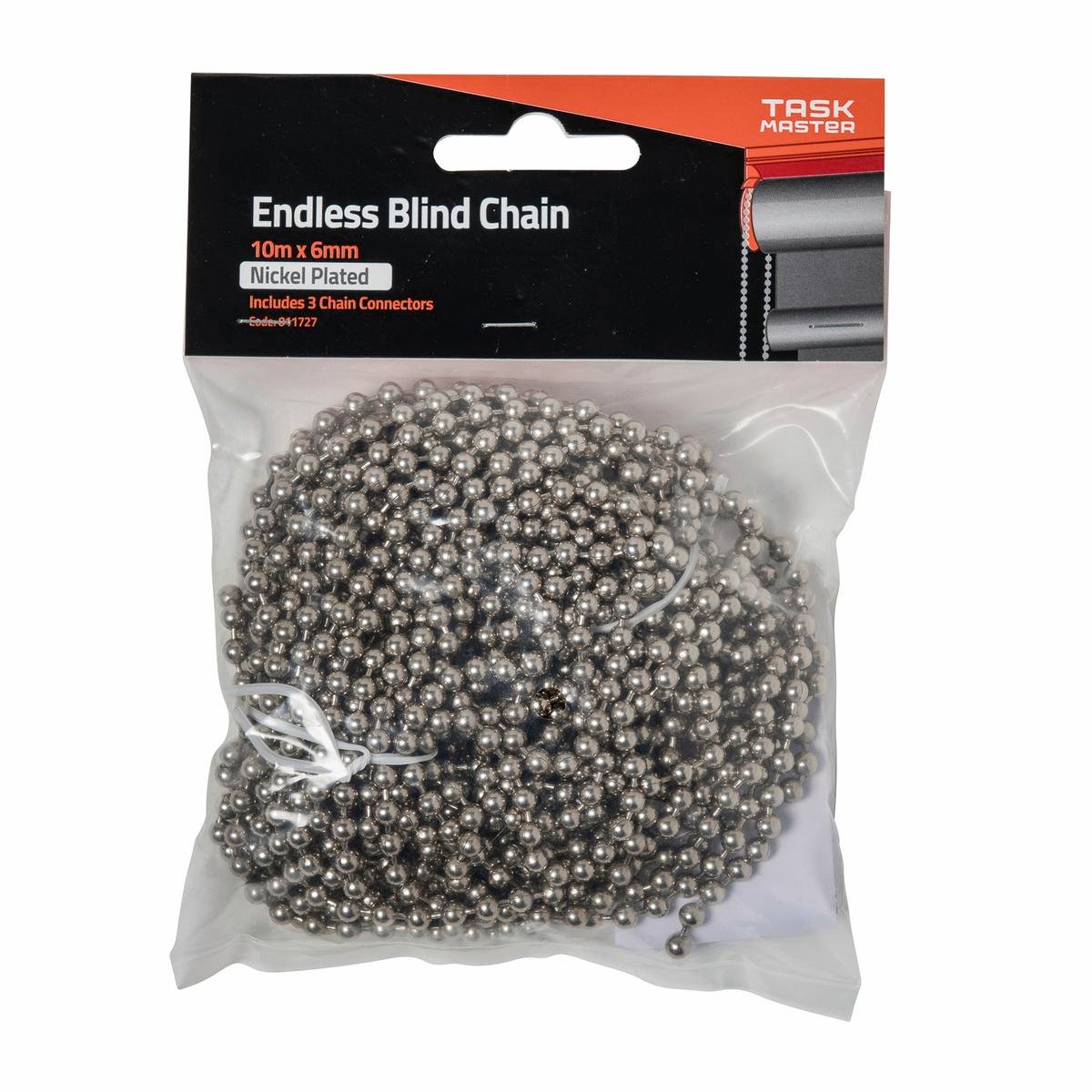 Taskmaster Nickel Endless Chain 10m x 6mm Durable Replacement Kit