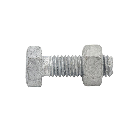 Zenith Hex Head Bolt - M8 x 25mm - 4.6 Grade Steel - 1 Pack - Hot Dipped Galvanised - Auzzistore