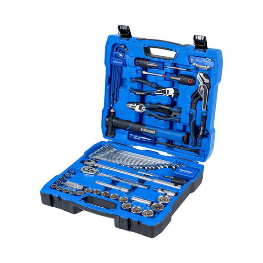 Kincrome 91 Piece Portable Tool Kit - 400mm x 300mm x 100mm - Black Red