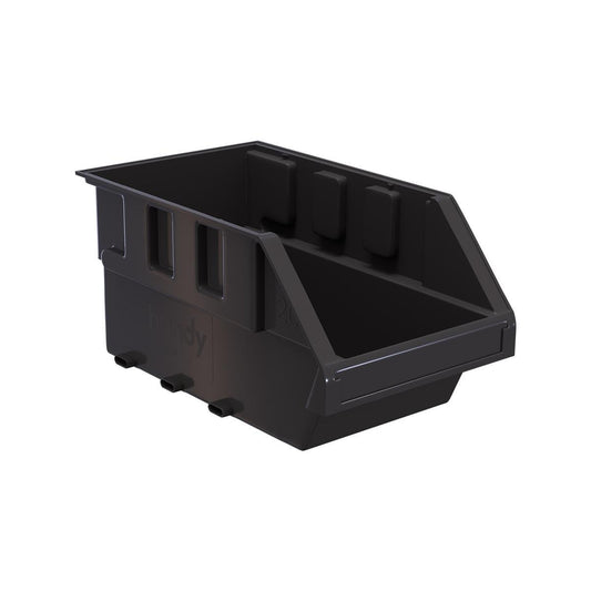 Handy Storage Plastic Storage Tote Size 20 Grey Durable Stackable Bin - Auzzistore