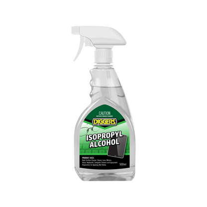 DIGGERS Isopropyl Alcohol 500ml Liquid Cleaner - Fast Evaporation