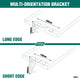 Carinya Scroll Stayed Bracket - 250 x 200mm - Powder Coated Steel - 200kg Capacity