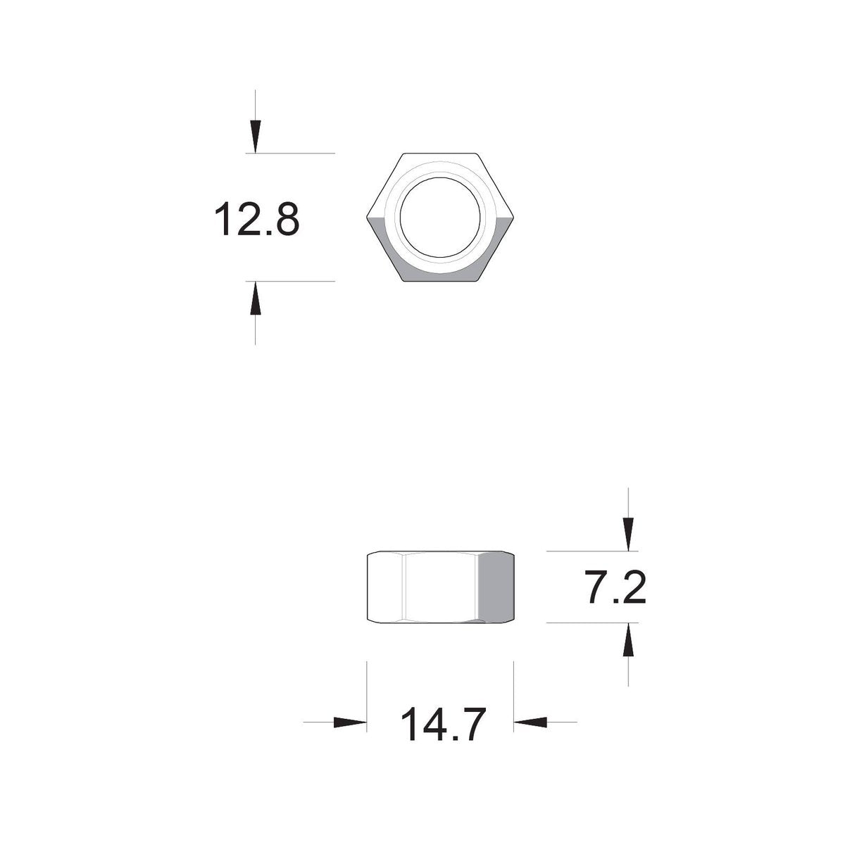 Zenith M8 Hot Dip Galvanised Hex Nuts 50 Pack - 4.6 Grade Steel - Rust Resistant
