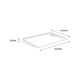 Flexi Storage White Double Slot Sliding Basket Frame 600mm Steel Storage