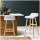 Artiss White Sliva Barstool 2 Pack – view 6