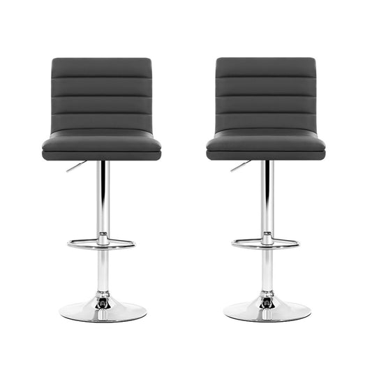 Artiss Grey Arne Barstool 2 Pack – view 2 - Auzzistore