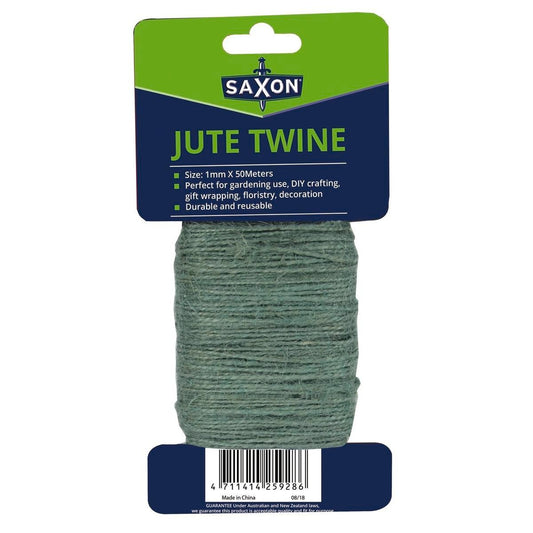 Saxon Jute Plant Tie - 50m - Natural Fibres - Durable and Reusable - Auzzistore