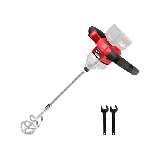 Ozito PXC 18V Cordless Multi Mixer PXMMS 120 - 325mm x 220mm x 290mm - Red Black Silver - Auzzistore