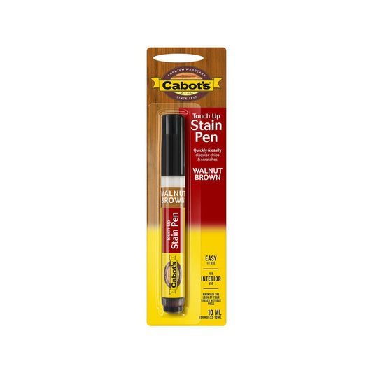 Cabot S Touch Up Stain Pen 10ml - Walnut Brown - Disguises Chips & Scratches - Auzzistore