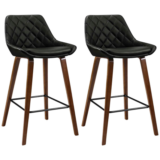 Artiss Ezio Black Barstools 2 Piece – view 2
