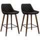 Artiss Ezio Black Barstools 2 Piece – view 2