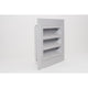 Pacific Air 125mm Aluminium Weatherproof Louvre Vent - Grey - Durable - Pest Resistant