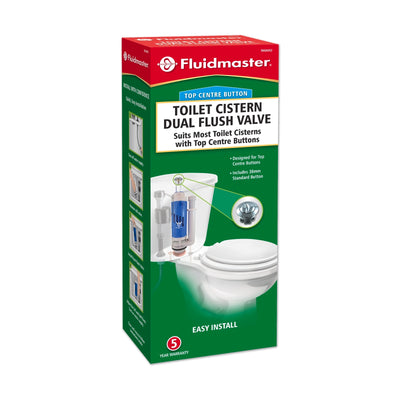 Fluidmaster Dual Flush Toilet Valve 38mm Plastic Easy Install