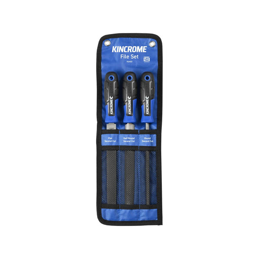 Kincrome File Set 200mm 3 Piece - Carbon Steel - Ergonomic Handles – view 2 - Auzzistore