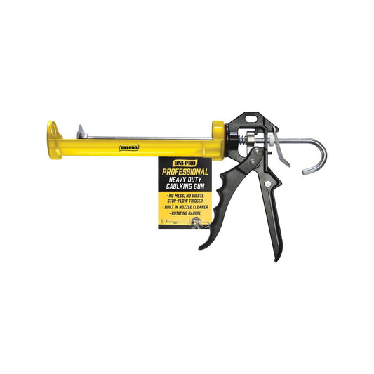Uni Pro Caulking Gun - 350mm Metal/Plastic - No Drip - Easy Grip - Auzzistore