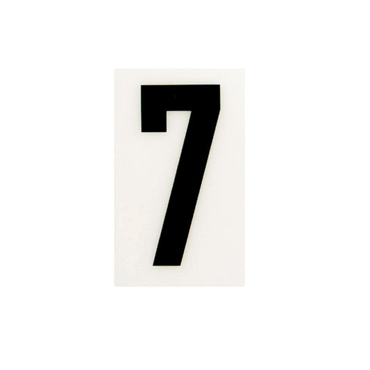 Sandleford Self Adhesive House Number 7 - 85mm - White - Durable Polycarbonate - Auzzistore