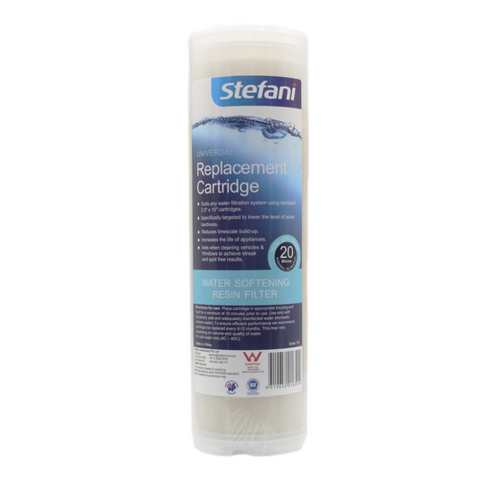 Stefani 20 Micron Anti Scale Water Softening Resin Filter - 2.5" x 10" - Auzzistore