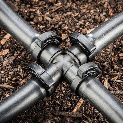 Toro 13mm Barbed Cross - Polypropylene - Durable - UV Stabilised