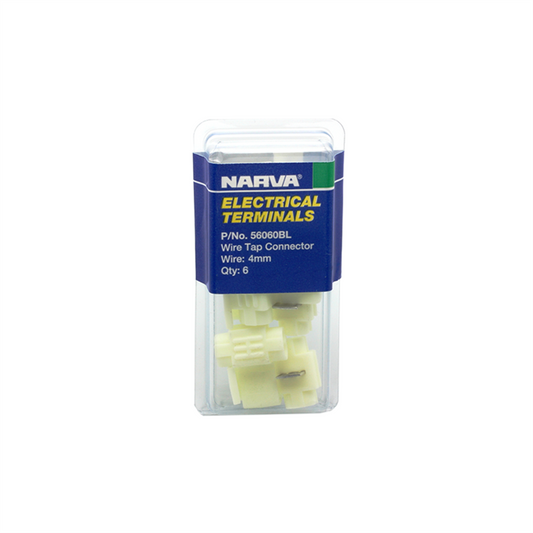 Narva Ezy Tap Wire Connector 4mm Nylon 6 Pack Strong Design