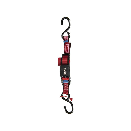 Grunt Retractable Tie Down - 25mm x 3.5m - Polyester - UV Safe - 2 Pack – view 2