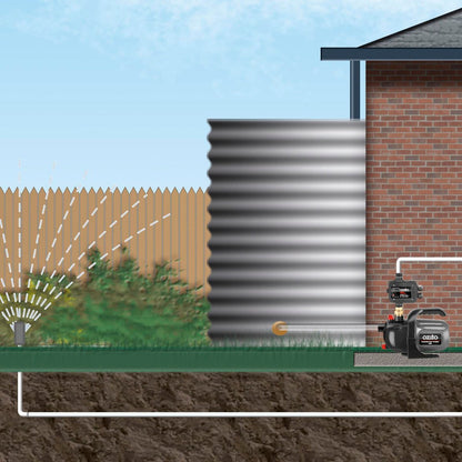 Ozito Constant Pressure Pump 800W Metal Plastic 3600L/H Flow