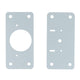 Taskmaster Hinge Repair Plate 2 Pack - 90 x 45mm - White - Easy Installation