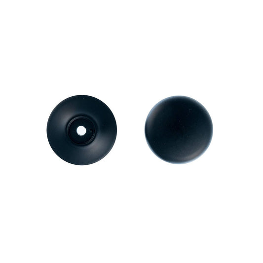Taskmaster Matte Black Mushroom Cabinet Knob - 37mm x 37mm - Steel – view 2