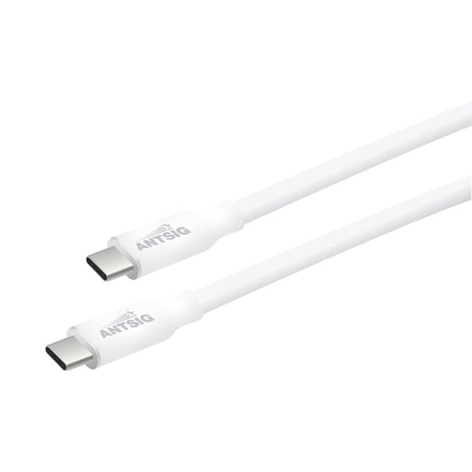 Antsig 1m 240W USB C to USB C Cable - Fast Charging - 40Gbps Data Transfer - White