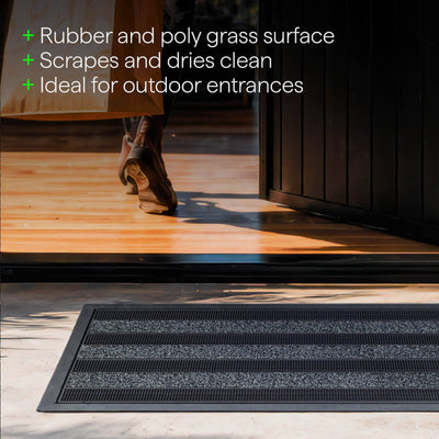 Matpro Cactus Rubber Outdoor Mat 45 x 75cm - Green - Effective Dirt Trapping